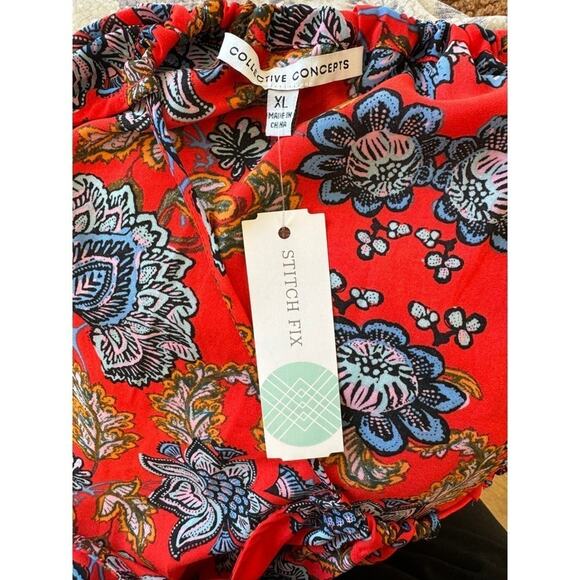 Collective‎ Concepts Floral Flowy Top size XL - Picture 3 of 3